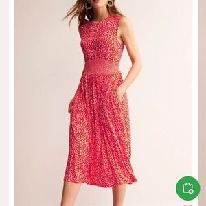 NWT Boden Red Botanic Sprig dress size 2P